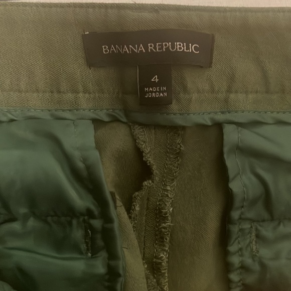 Banana Republic Khaki Green Sloan Pant Size 4 - Picture 8 of 9